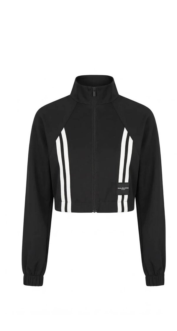 Malelions Woman Stripe Zip-Up Jacket