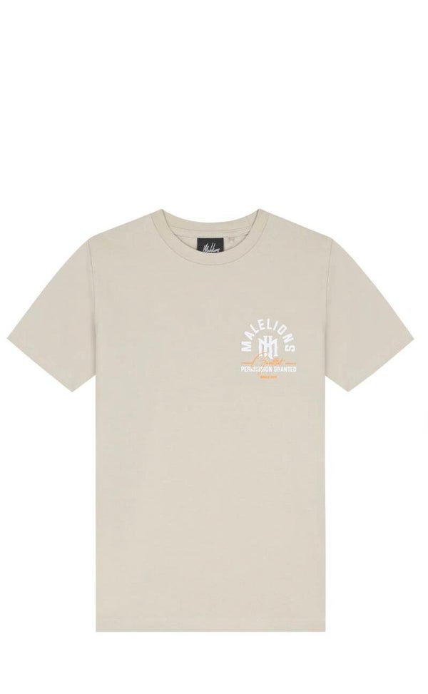 Malelions Junior Icon T-Shirt | Beige