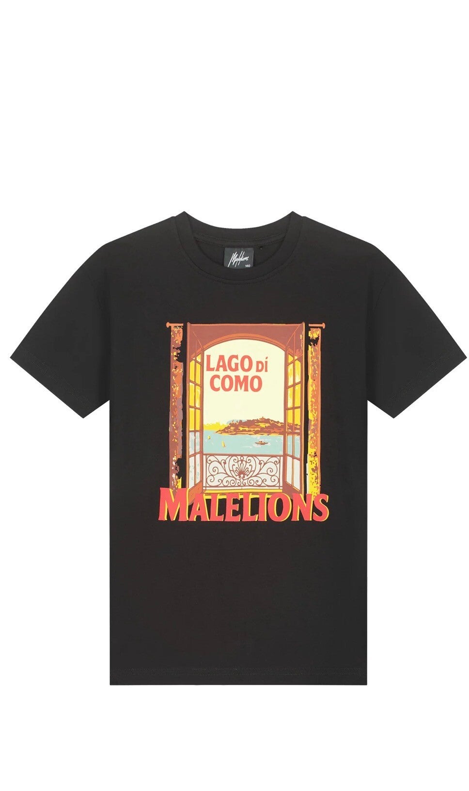 Malelions Junior Relaxed Lago Di Como T-Shirt | Black