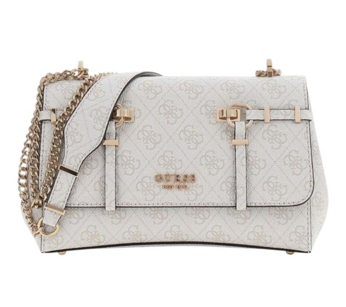 GUESS - LEONA LOGO CONVRTBL XBODY FLAP - BEIGE