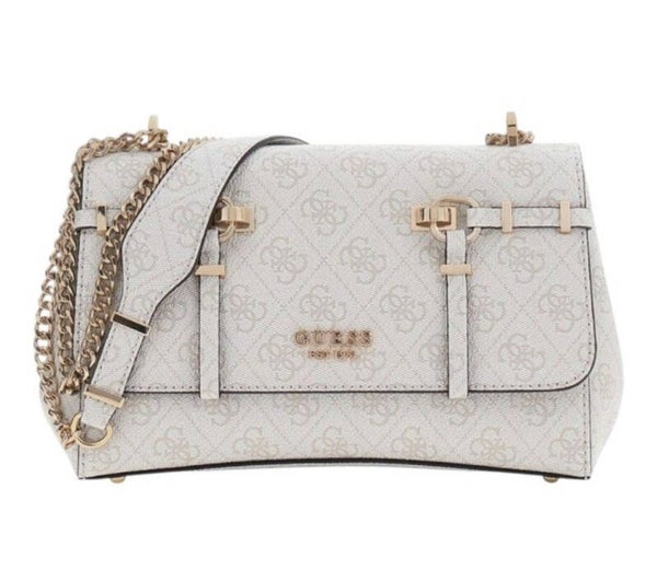 GUESS - LEONA LOGO CONVRTBL XBODY FLAP - BEIGE