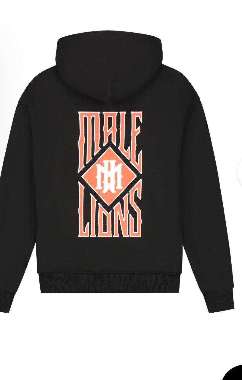 Malelions Men Gothic Tile Hoodie | Black