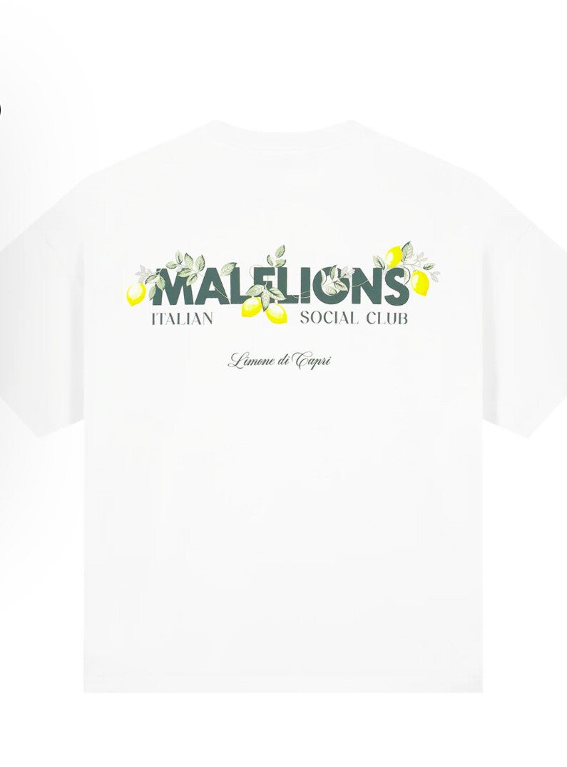 Malelions Women Limone Di Capri Oversized T-Shirt | White