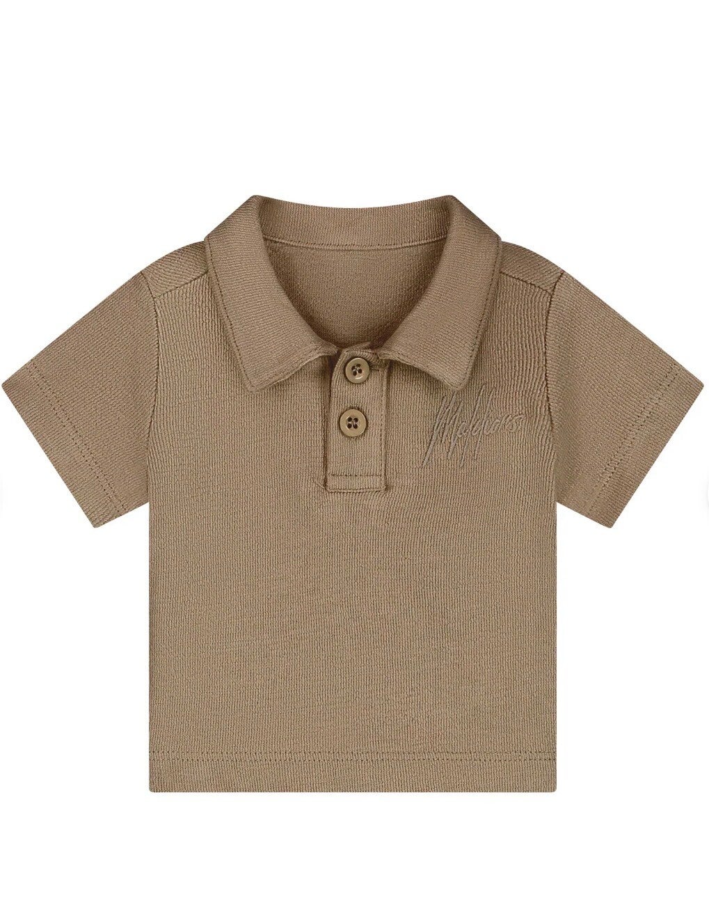 Malelions Baby Linen Polo | Latte