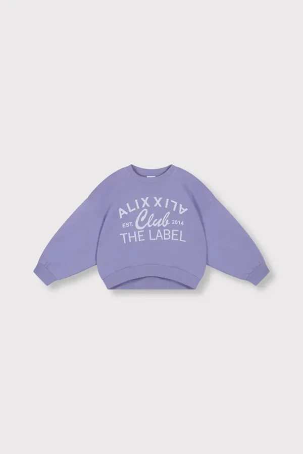 Alix The Label KIDS ALIX CLUB PRINT SWEATER