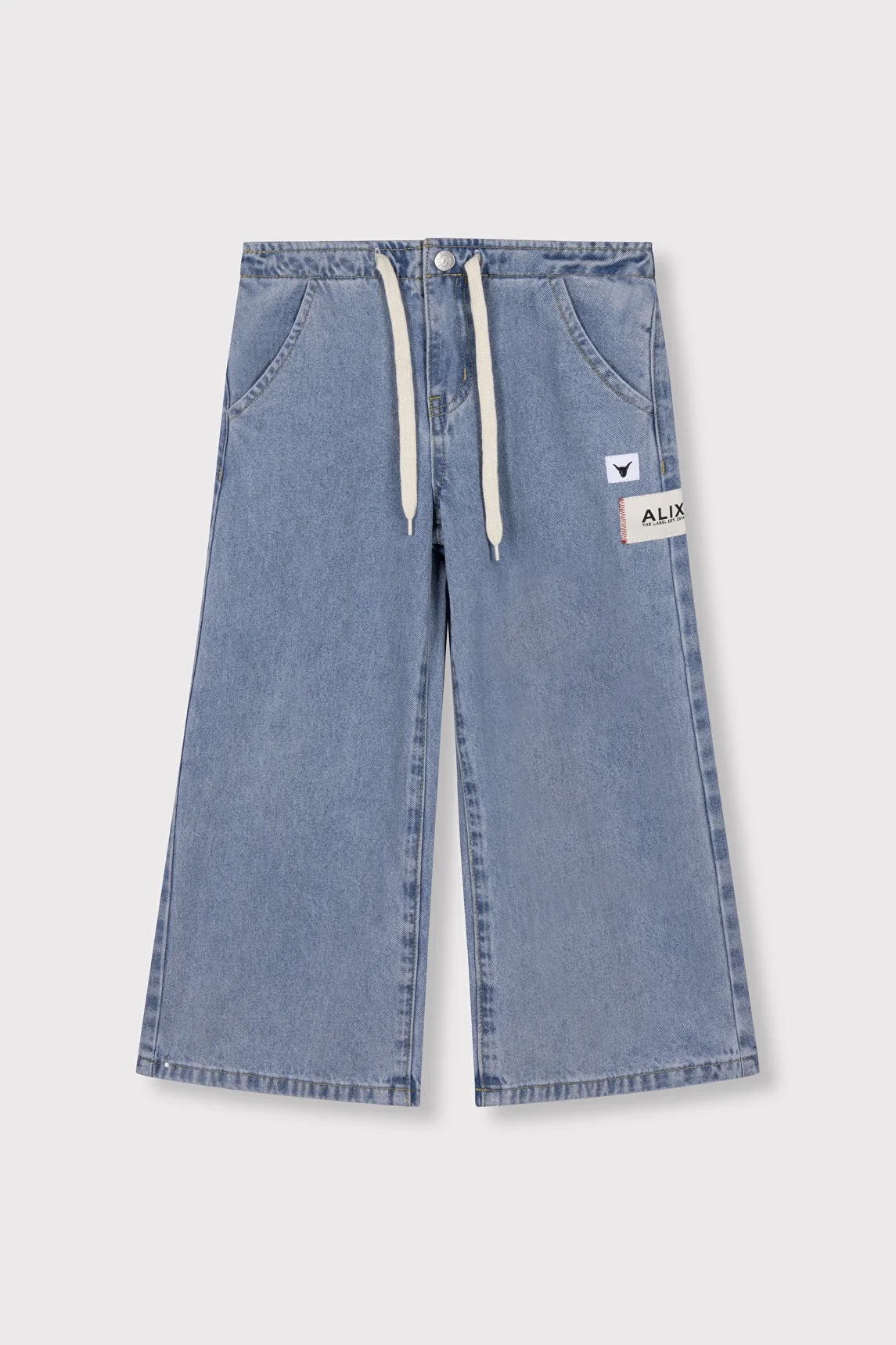 Alix The Label KIDS WIDE LEG FLOWY DENIM PANTS