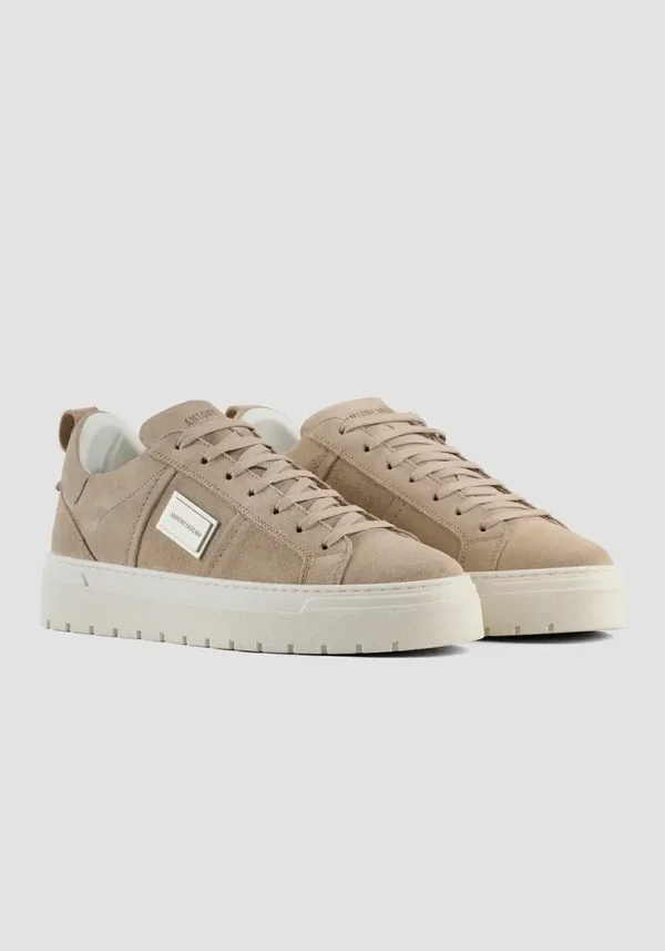 Antony morato "MOOSE" METAL TRAINERS IN SUEDE