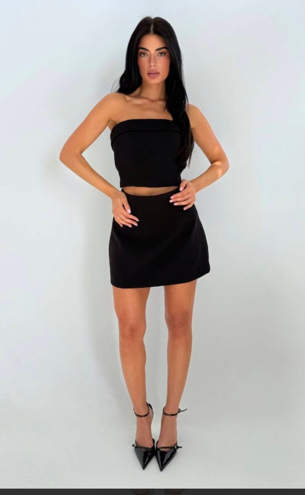 Unique The label YVE SKIRT - BLACK