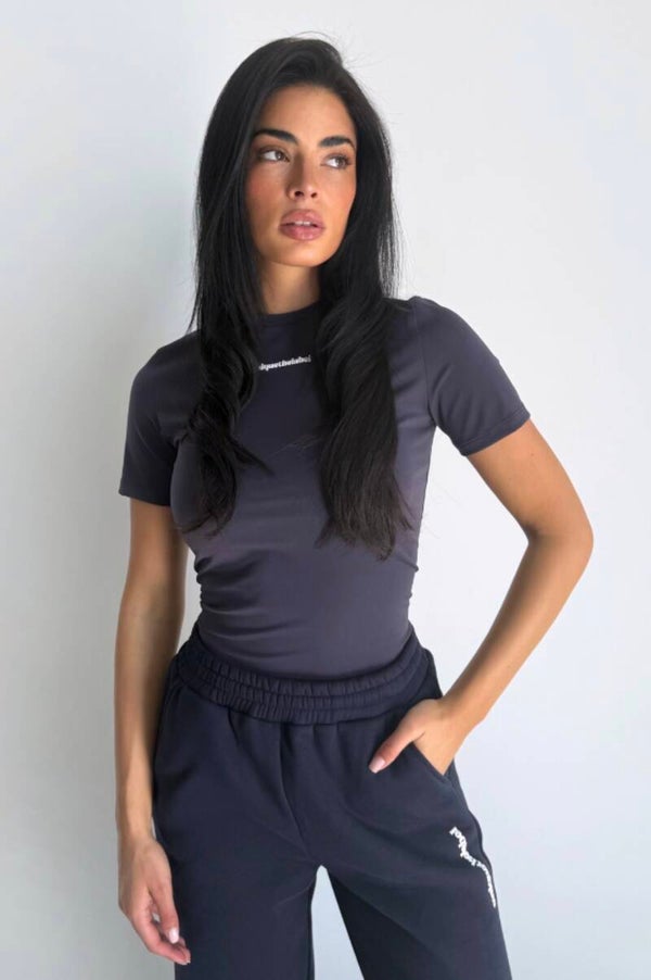 Unique The Label ROBYN SHORT SLEEVE - DEEP DARK NAVY