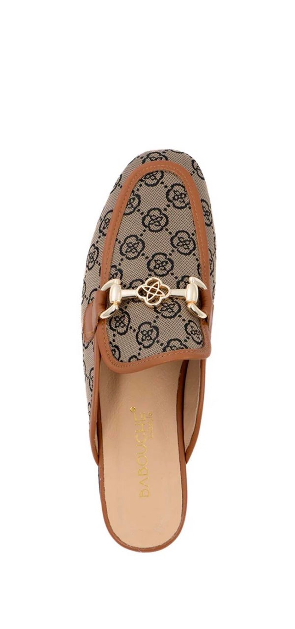 Babouche Nea | Muiltjes Beige/Cognac