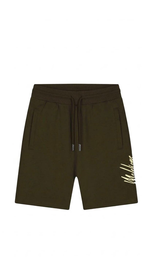 Malelions Men Split Shorts | Vintage Green