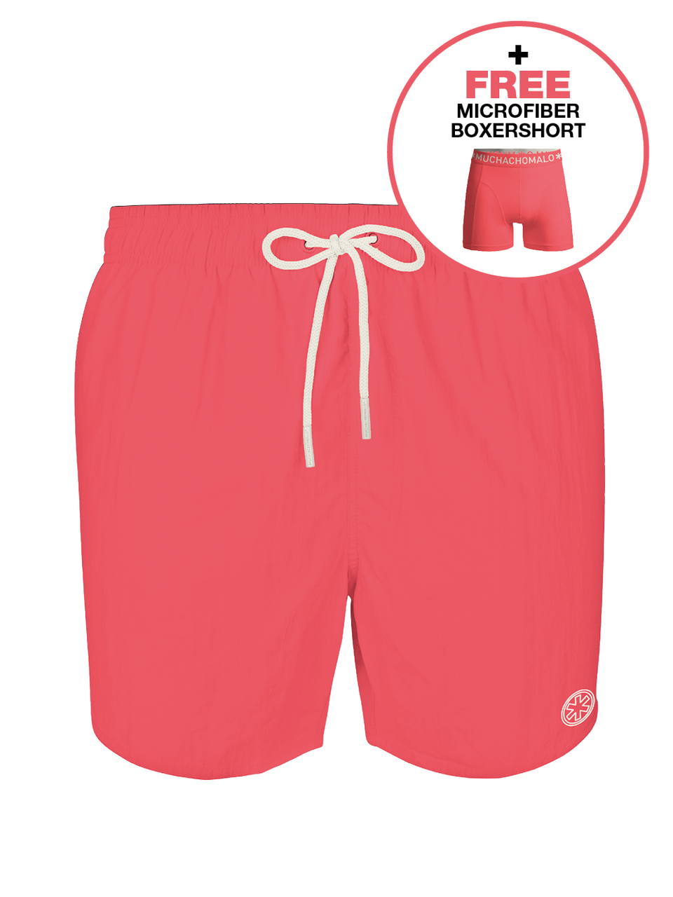 Jongens zwembroek neon roze
