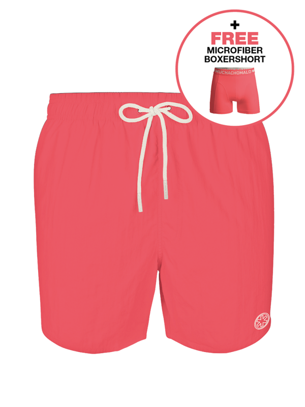Jongens zwembroek neon roze