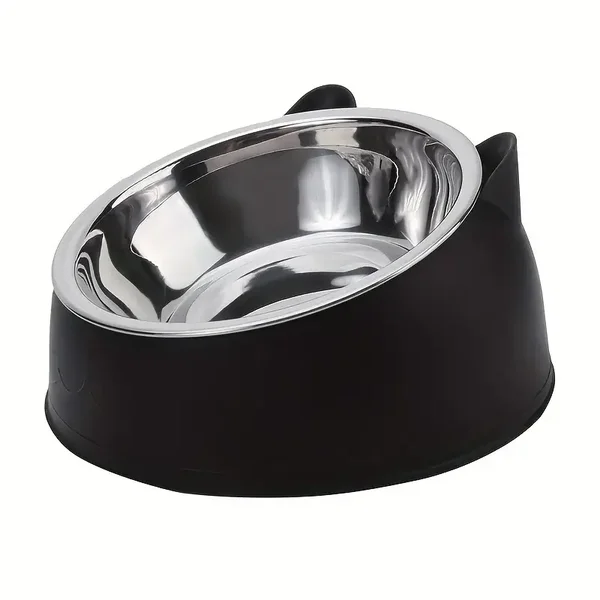 Small Stainless Steel Raised Cat Bowl