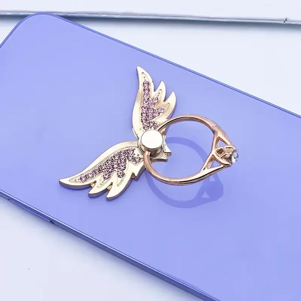 Angel Wings Glitter Bling Phone Ring Holder Ring Grip