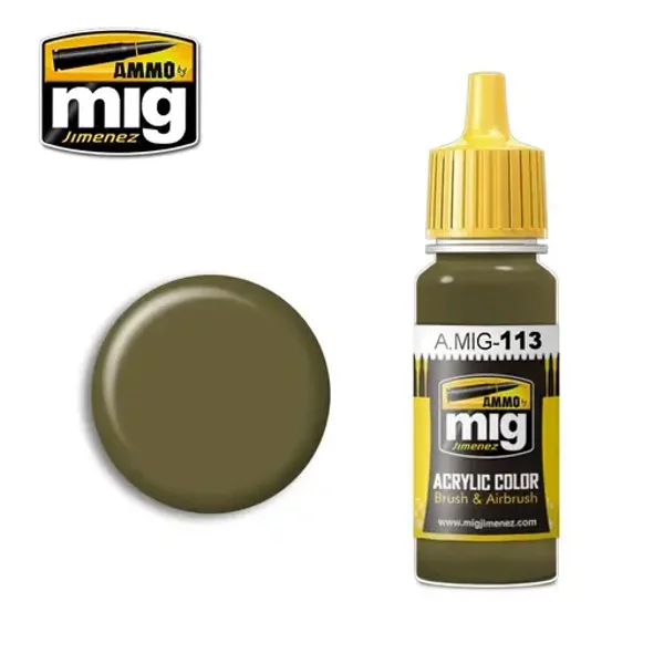 AMMO A.MIG-0113 Acrylic Color Khaki Green N. 3 (British 1939-42)