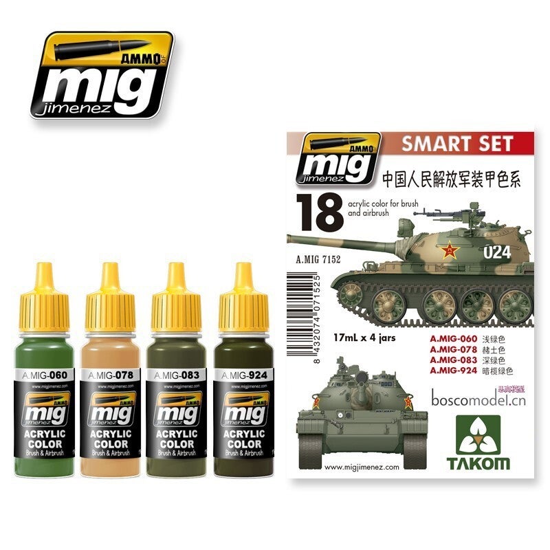 AMMO A.MIG-7152 PLA (Chinese People's Liberation Army) Colors