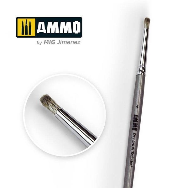 AMMO A.MIG-8701 4 AMMO Drybrush Technical Brush