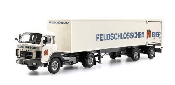 ACE 85.005526 1:43 Saurer D330B Sattelzug Feldschlösschen, Bj 1979