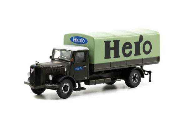 ACE 85.002367 1:87 Saurer S4C Pritsche-Plane Hero Lenzburg
