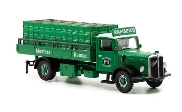 ACE 85.002372 1:87 Saurer S4C Pritsche Ramseier Apfelsaft