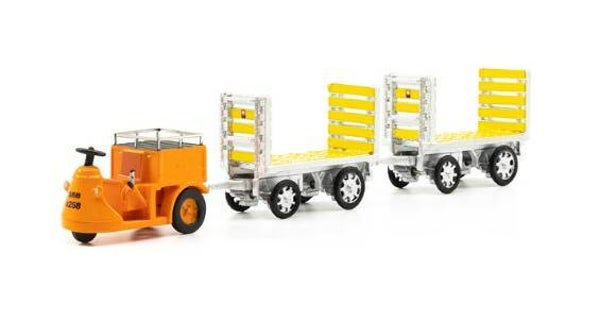 ACE 85.008703 1:87 NEFAG Schlepper 3-Rad mit 2 Anhängern