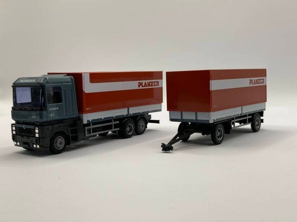 AWM 71007 1:87 Renault Magnum 1 Planenhängerzug Planzer