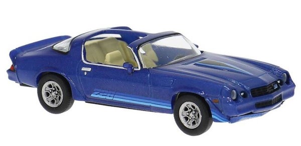 Brekina 18054 1:87 Chevrolet Camaro Z 28, blau, Bj 1980