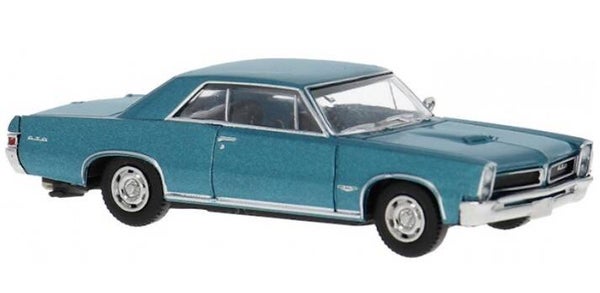 Brekina 18103 1:87 Pontiac GTO Coupe, türkis metallic, Bj 1965