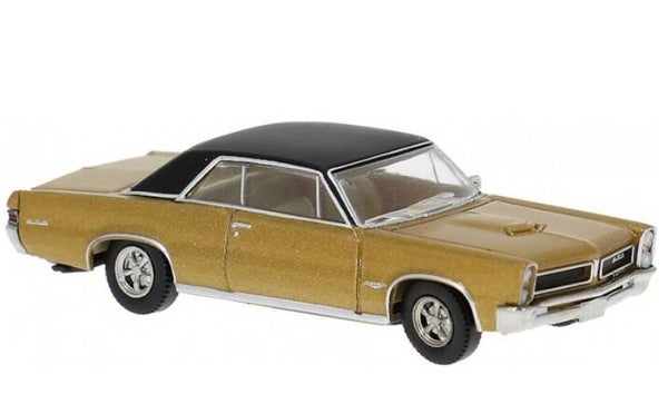 Brekina 18104 1:87 Pontiac GTO Coupe, gold mit schwarzem Dach, Bj 1965