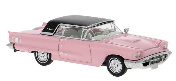 Brekina 18202 1:87 Ford Thunderbird Cabrio mit Hardtop rosa