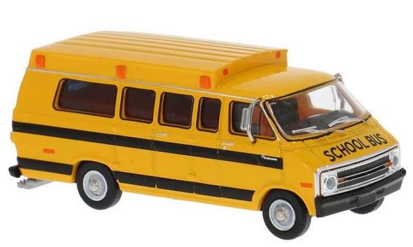 Brekina 18310 1:87 Dodge B200 US-Schoolbus, gelb