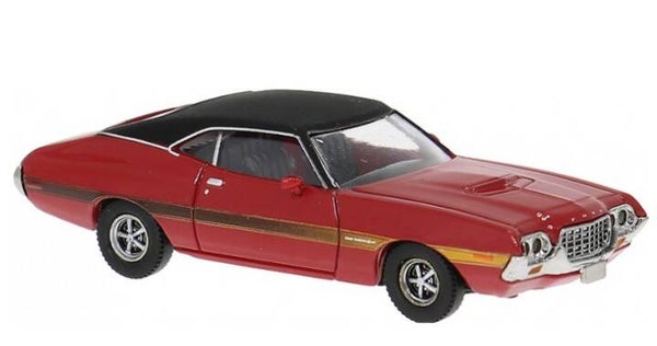Brekina 18326 1:87 Ford Gran Torino Sport rot/schwarz Bj 1969