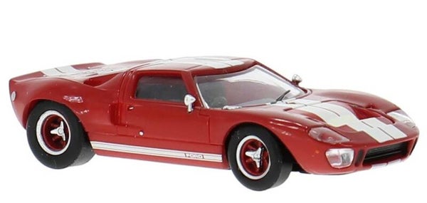 Brekina 18550 1:87 Ford GT40, rot/weiss, Bj 1966