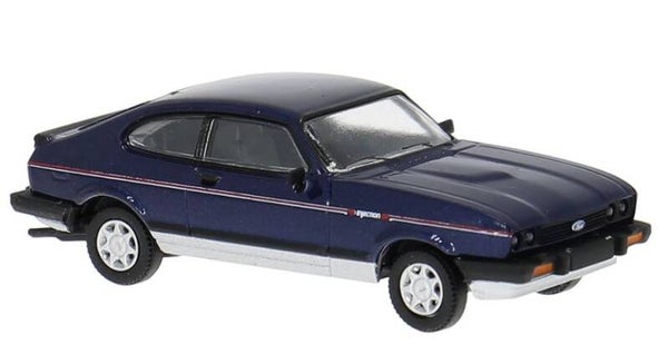 Brekina 19558 1:87 Ford Capri III Injection, blau metallic, Bj 1978