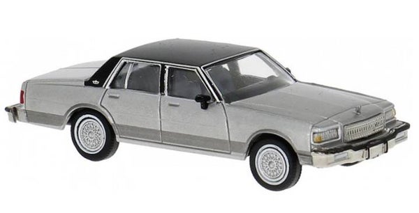 Brekina 19723 1:87 Chevrolet Caprice silber mit schwarzem Dach Bj 1987