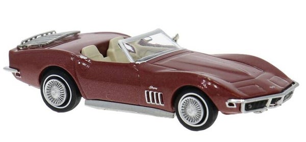 Brekina 19994 1:87 Chevrolet Corvette C3, dunkelrot metallic, Bj 1967