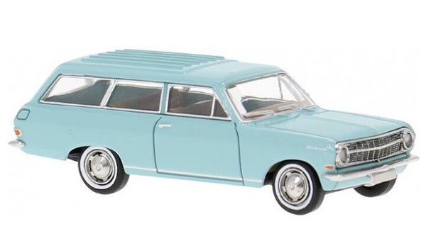 Brekina 20471 1:87 Opel Rekord A Caravan helltürkis Bj 1963