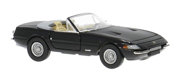Brekina 22941 1:87 Ferrari 365 GTS/4 Daytona Spider offen schwarz Bj 1971
