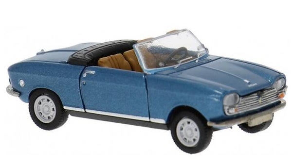 Brekina 29182 1:87 Peugeot 204 Cabriolet offenes Verdeck, seeblau metallic, Bj 1967