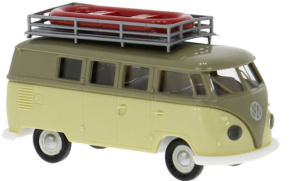Brekina 31638 1:87 VW T1b Camper grau/hellgrün Bj. 1960