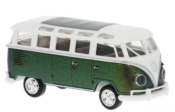 Brekina 31858 1:87 VW T1b Samba, dunkelgrün/weiss, Bj 1960