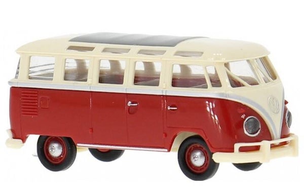 Brekina 31860 1:87 VW T1b Samba, rot/elfenbein, Bj 1960