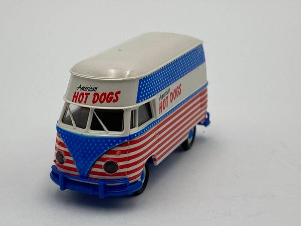 Brekina 32602 1:87 VW T1b Grossraumkastenwagen American Hot Dogs