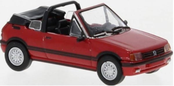 Brekina PCX 870502 1:87 Peugeot 205 Cabriolet, offen, rot, Bj 1986