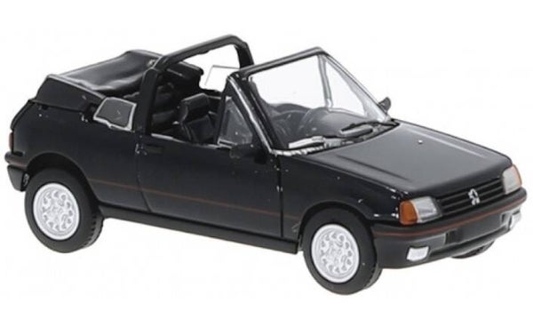 Brekina PCX 870503 1:87 Peugeot 205 Cabriolet, offen, schwarz, Bj 1986