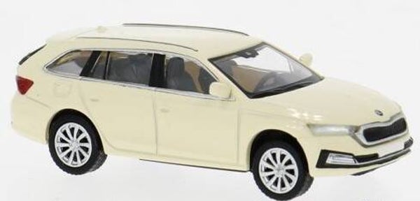 Brekina PCX 871260 1:87 Octavia IV Combi, Taxi Deutschland, hellbeige, Bj 2019