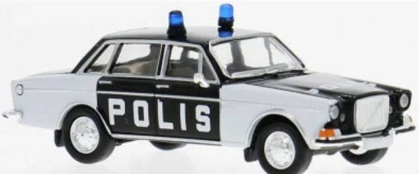 Brekina PCX 871565 1:87 Volvo 164 POLIS Schweden schwarz/weiss Bj 1968