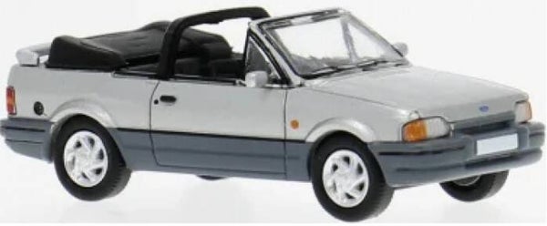 Brekina PCX 871578 1:87 Ford Escort MK IV Cabriolet offen silber/dunkelgrau Bj 1986