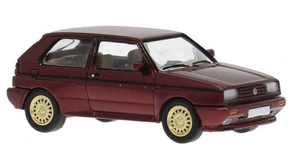 Brekina PCX 871597 1:87 VW Rallye Golf 1989 dunkelrot